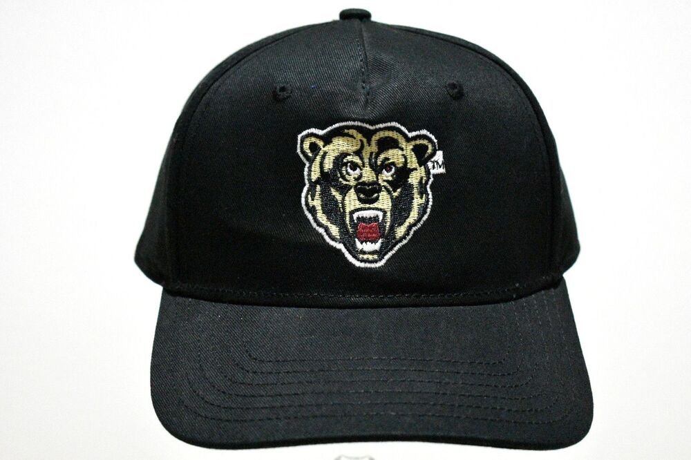 Chicago Bears Logo Hat One Size Black Campus Lab Snapback Retro Cap